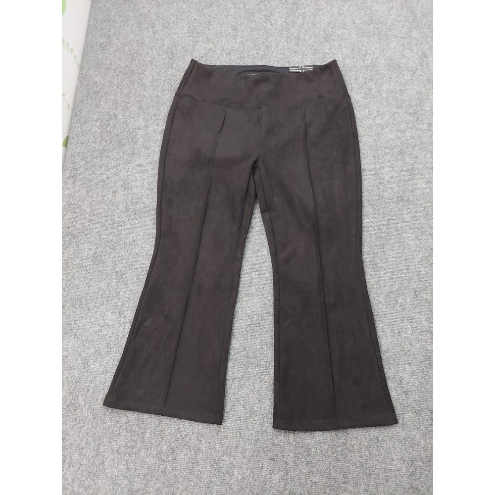 Liverpool Pants Women XL Petite Black Pearl Flare Soft Pull On Stretch High Rise - Picture 2 of 13